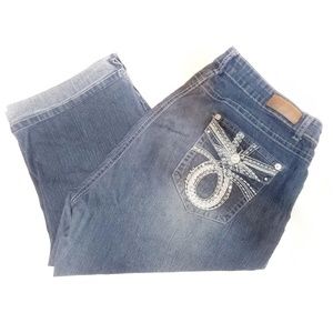 Final Markdown! Dkin crops embellished pockets 20